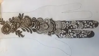 Floral Design In Arabic Style tutorial#mehndi #mehndidesign#hennaart#hennadesign #mehndidesign#henna