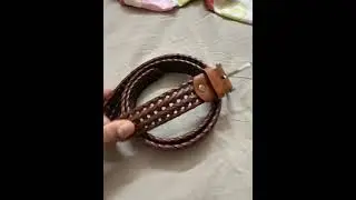 REDHORNS Knitted Braided Leather Belt for Men With Micro Adjustable Belt for Jeans Trousers Chinos