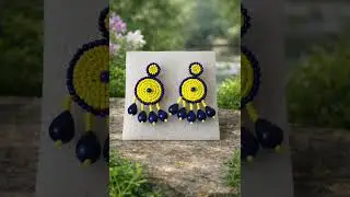 earings#handbroidery#homemade#beadedearring#viral#handmade#embrodering#diy#diyjewelry#shorts#short