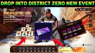 Drop Into District Zero Draw | Rockstar Event Full Review | PUBG Mobile New Update