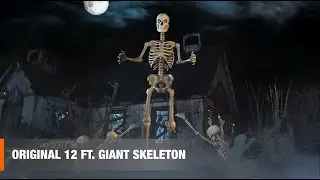 Home Depot Halloween 2022 - 12 ft Giant-Sized Skeleton [Grave and Bones]