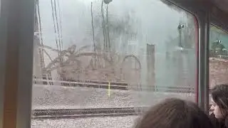 Pikes Peak & Cog Railway Train Ride pulling into Manitou Springs Station