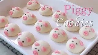 [Eng SUB] 아기돼지 쿠키/멜팅모멘트 쿠키/The Melting Moments Cookies, Eggless.