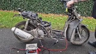 KSR MOTO 125cc SOHO ENGINE RUN UP BEFORE BREAKING.