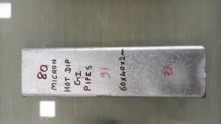 HOT DI GI GALVANIZED PIPES 60 MICRON AND 80 MICRON