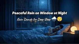 Peaceful Rain on Window at Night 🌧️ Deep Sleep, Relaxing Rain Sounds for Insomnia