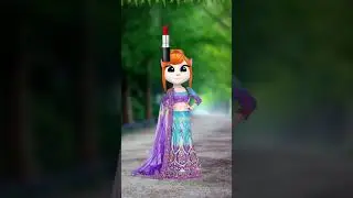 Talking Angela Makeup Two Billi Makeup Video Funny & Comedy video 💄👄💋💋👄💄 #billu #lipstick #cartoon