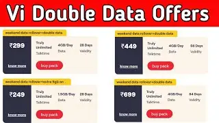Vi Double Data Offers | Best Plans with Weekend Data Rollover