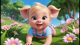 Baby Pig Wiggle and Roll | Fun Movement Song for Kids | Playful Piggy Dance Rhyme
