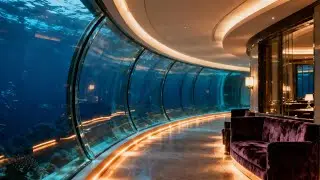 Futuristic Underwater Corridor Ambience 🎷 Smooth Jazz for Deep Relaxation & Sleep