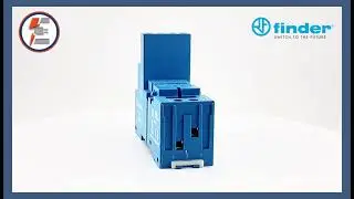 Finder Relay Socket 94.04 | 250V 10A DIN Rail / Panel Mount Blue