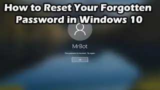 Reset forgotten PC password using flash drive