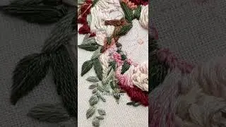 Advanced Floral Embroidery Course!#floralembroidery