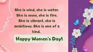 Happy Women's day Quotes and slogans &hearts;️&hearts;️&hearts;️