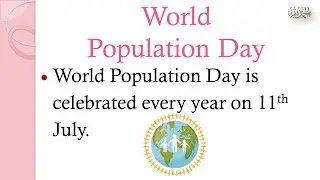 Essay on World Population Day | about World Population Day #essay #english #worldpopulationday#yt