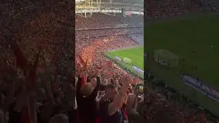 The moment Luton Town were promoted to the Premier League