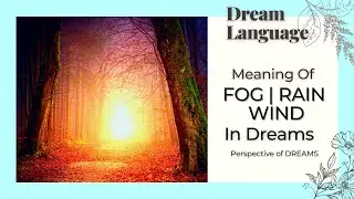 Meaning Of Wind | Rain | Fog In Dreams | Biblical & Spiritual Meaning Of Weather In Dreams