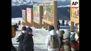 Alpine art show unites Israeli and Palestinian children