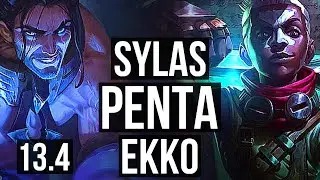 SYLAS vs EKKO (MID) | Penta, 400+ games, 25/5/2, Dominating | EUW Diamond | 13.4