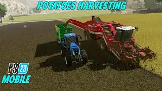 Potatoes Harvesting in Farming Simulator Mobile - FS 23 Gameplay