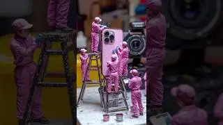 iPhone factory making ✨#pinkiphone #iphone2025 #aishorts#mini_iphone #miniai #miniworkers #aiworker
