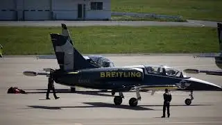 L-39C Breitling Jet Team 離陸直前にミッションキャンセル @福島空港