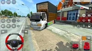 Truk Oleng Canter Muatan kelapa Overload l Mod Bus Simulator Indonesia l Android Gameplay