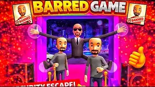 BARRED GAME 😱 | Smart Escape From Security Guard! (Impossible Level)