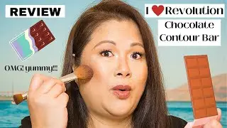 THE BEST AFFORDABLE! I Heart Revolution Chocolate Contour Bar Review | Drugstore Beginners Makeup