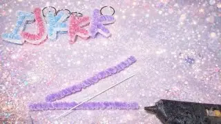 ASMR Letter Keychain Tutorial | DIY Pipe Cleaner Craft | No Talking No Music 