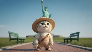 Cat's Gentle Day Trip to the Statue of Liberty