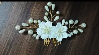 Making Beautiful Hair Brooch|Making Fashionable Jewellery at Home|Hair Brooch #brooches #jewellery