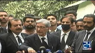 PPP Leader Aitzaz Ahsan Media Talk