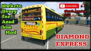 👑 ll Nwkrtc ll Diamond express ll livery for Azad built bus mod ll @SimRoute_BUSSID ll👑
