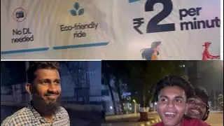 Bandra BKC Vogo bike with friend NIGHT 😁😂￼