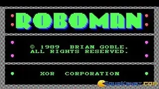 Roboman gameplay (PC Game, 1989)