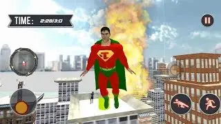 Grand Superhero Flying Crime Battle Rescue Mission | Flying Superhero City Rescue | Android GamePlay