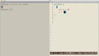 Scala expressions and println