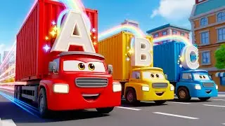 Alphabet Trucks on the Street 🚚🔤 | ABC Song for Kids with Colorful Trucks 🎵 3D Baby Songs 🎵 TierSing