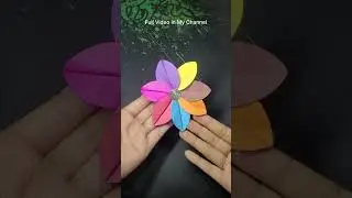 How to Make Paper Flowers with Leaf Shape | Easy Paper Craft Ideas