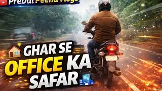 Apne ghar se office ka rozana karne wala safar🏍️🏍️🛵🛵