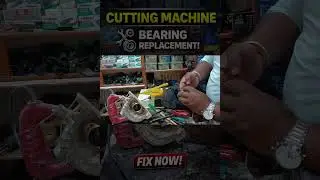 cutting machine bearing+holder replacement #shorts #machinerepair #cuttingmachine