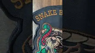 Introducing Snake Hawk custom embroidery patches! #accessories #embroidery #shorts
