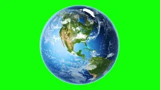 Earth Green Screen Rotation-America, Japan, Europe, Atlantic #earth #greenscreen #animation #planet