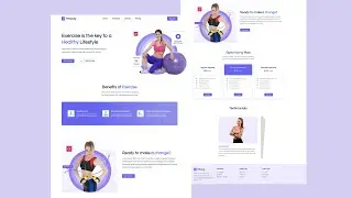 React Gym Website Design Using ReactJs Tutorial | React Projects for Beginners