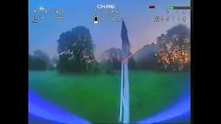 FPV racing drone with +9000 mana buff applied on props