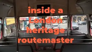 Tour inside of a London heritage routemaster