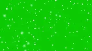 Christmas Snowflakes Falling Green Screen HD