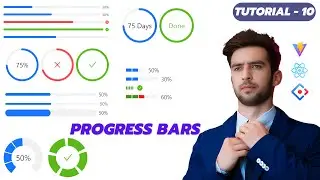 How to Create Circular, Line, and Steps Progress Bars in React | Ant Design React Course #11 | Hindi
