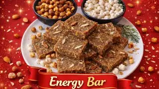 Energy Protein Bar। चना मखाना बर्फी। Healthy Dessert Recipe।